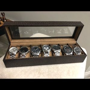 Watches with collectible case for men